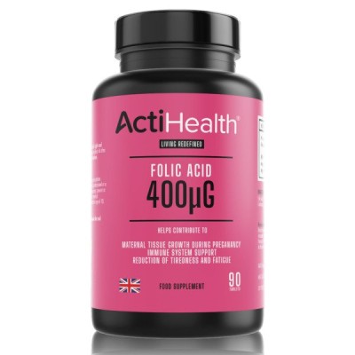 ActiHealth - ActiHealth Folic Acid, 400mcg - 90 tabs