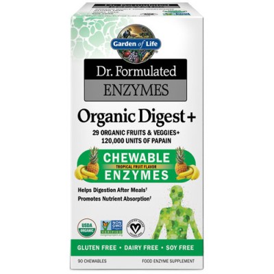 Garden of Life - Dr. Formulated Organic Digest+, Tropical Fruit