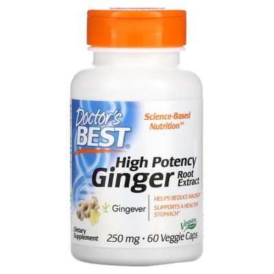 Doctor's Best - High Potency Ginger Root Extract, 250mg - 60