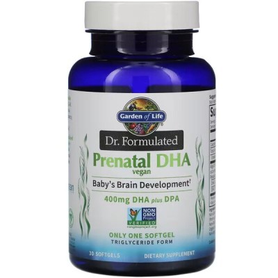 Garden of Life - Dr. Formulated Vegan Prenatal DHA - 30 softgels