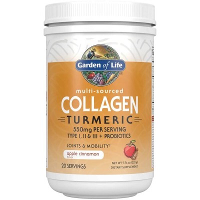 Garden of Life - Multi-Sourced Collagen Turmeric, Apple