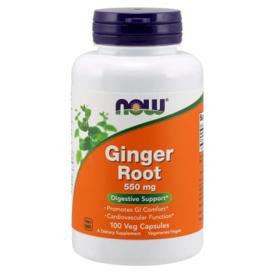 NOW Foods - Ginger Root, 550mg - 100 vcaps