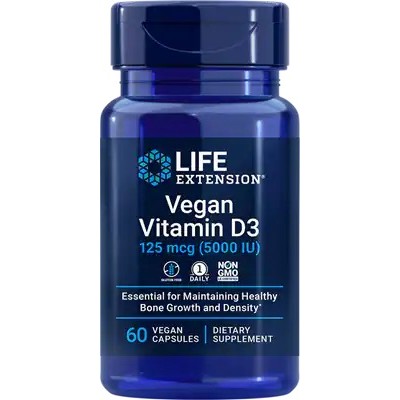 Life Extension - Vegan Vitamin D3, 125mcg - 60 vcaps