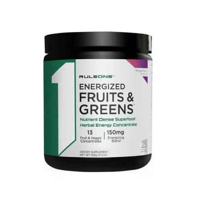Rule One - Energized Fruits & Greens, Mixed Berry - 163 grams