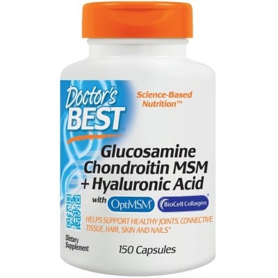 Doctor's Best - Glucosamine Chondroitin MSM + Hyaluronic Acid -