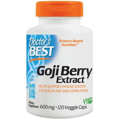 Doctor's Best - Goji Berry Extract, 600mg - 120 vcaps