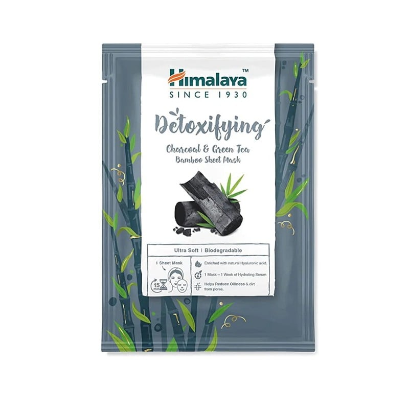 Himalaya - Detoxifying Charcoal & Green Tea Bamboo Sheet Mask