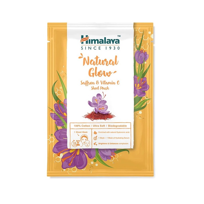 Himalaya - Natural Glow Saffron & Vitamin C Sheet Mask