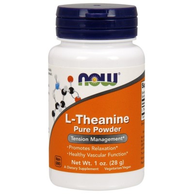 NOW Foods - L-Theanine, Pure Powder - 28 grams