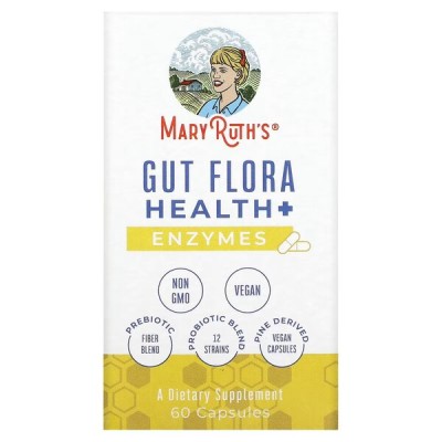 MaryRuth Organics - Gut Flora Health+ Enzymes