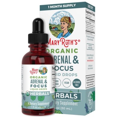 MaryRuth Organics - Organic Adrenal & Focus Liquid Drops - 30