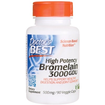 Doctor's Best - High Potency Bromelain 3000 GDU, 500mg - 90
