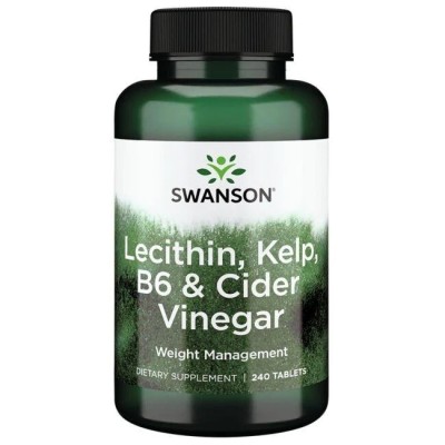 Swanson - Lecithin, Kelp, B-6, & Cider Vinegar - 240 tablets