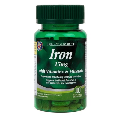 Holland & Barrett - Iron - 15mg with Vitamins & Minerals - 100