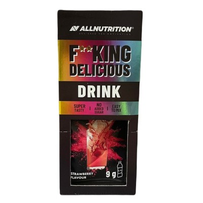 Allnutrition - Fitking Delicious Drink - Strawberry - 12 x 9g