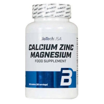 BioTechUSA - Calcium Zinc Magnesium - 100 tablets
