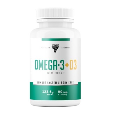 Trec Nutrition - Omega-3 + D3 - 90 caps