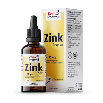 Zein Pharma - Zinc Drops - 15mg - 50 ml.