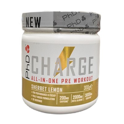 PhD - Charge All-In-One Pre-Workout - Sherbet Lemon - 300g