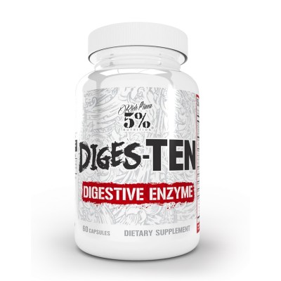 5% Nutrition - Diges-TEN Digestive Enzyme - 60 caps
