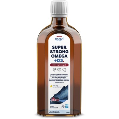 Osavi - Super Strong Omega + D3 - 3500mg Omega 3 (Lemon) - 250
