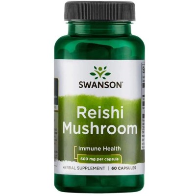 Swanson - Reishi Mushroom, 600mg - 60 caps
