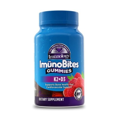 GAT - Imunology ImunoBites Gummies K2+D3, Raspberry - 60 gummies