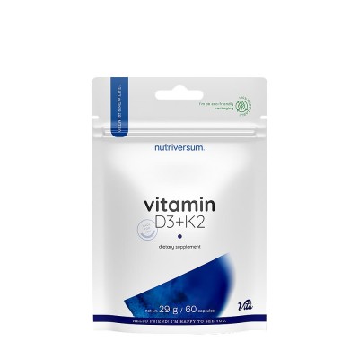 Nutriversum - D3 + K2 Vitamin - 60 Capsules
