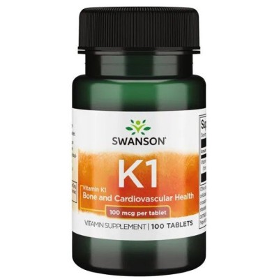 Swanson - Vitamin K1, 100mcg - 100 tablets