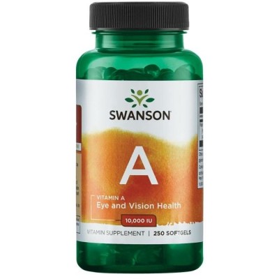 Swanson - Vitamin A, 10 000 IU - 250 softgels