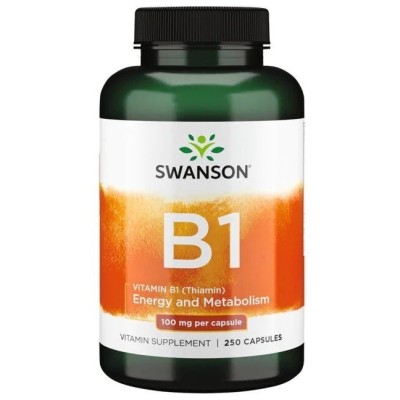 Swanson - Vitamin B-1 (Thiamin), 100mg - 250 caps