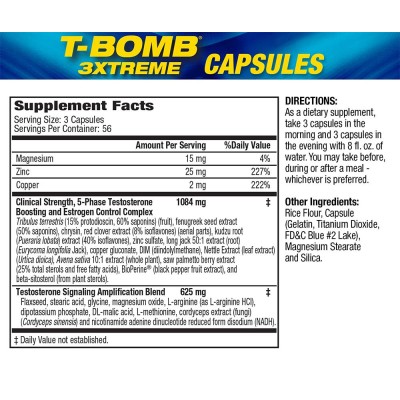MHP - T-Bomb 3XTREME - 168 Tablets