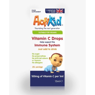 ActiKid - Vitamin C Drops, Unflavoured - 15 ml.
