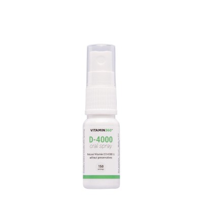 Vitamin360 - D-4000 Oral Spray, Natural Peppermint - 15 ml