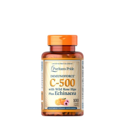 Puritan's Pride - Vitamin C-500 with Rose Hips & Echinacea -