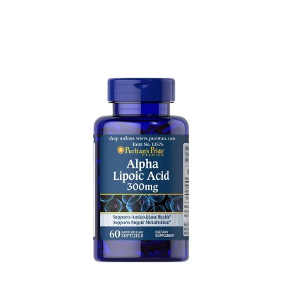 Puritan's Pride - Alpha Lipoic Acid 300 mg - 60 Softgels