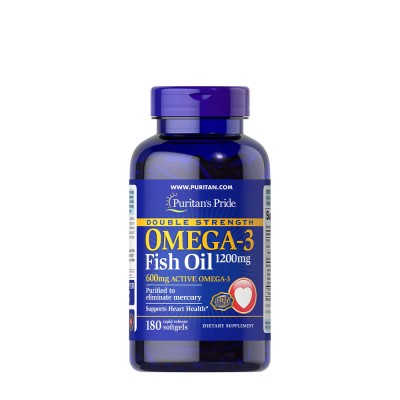 Puritan's Pride - Double Strength Omega-3 Fish Oil 1200 mg -