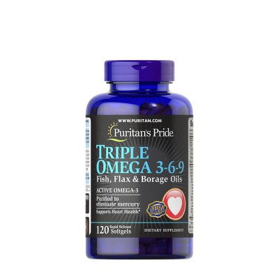 Puritan's Pride - Triple Omega 3-6-9 Fish, Flax & Borage Oils -