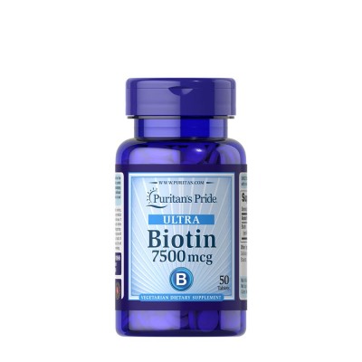 Puritan's Pride - Biotin 7500 mcg - 50 Tablets