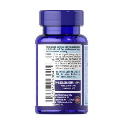 Puritan's Pride - Vitamin B-12 2500 With Folic Acid - 60