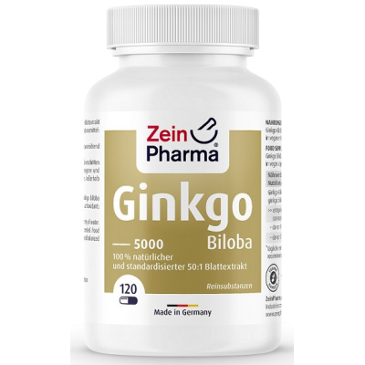 Zein Pharma - Ginkgo Biloba 5000, 100mg - 120 caps