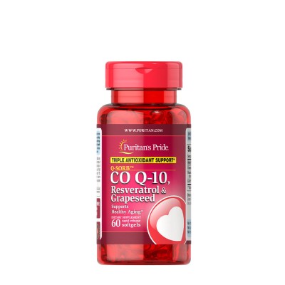 Puritan's Pride - Q-SORB™ Co Q-10, Resveratrol & Grapeseed - 60