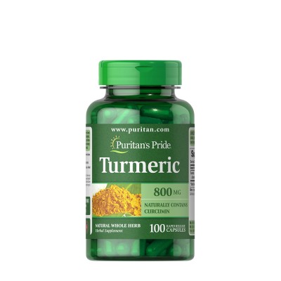 Puritan's Pride - Turmeric 800 mg - 100 Capsules