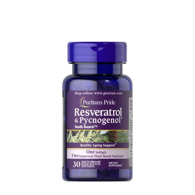 Puritan's Pride - Resveratrol 100 mg & Pycnogenol® 30 mg - 30