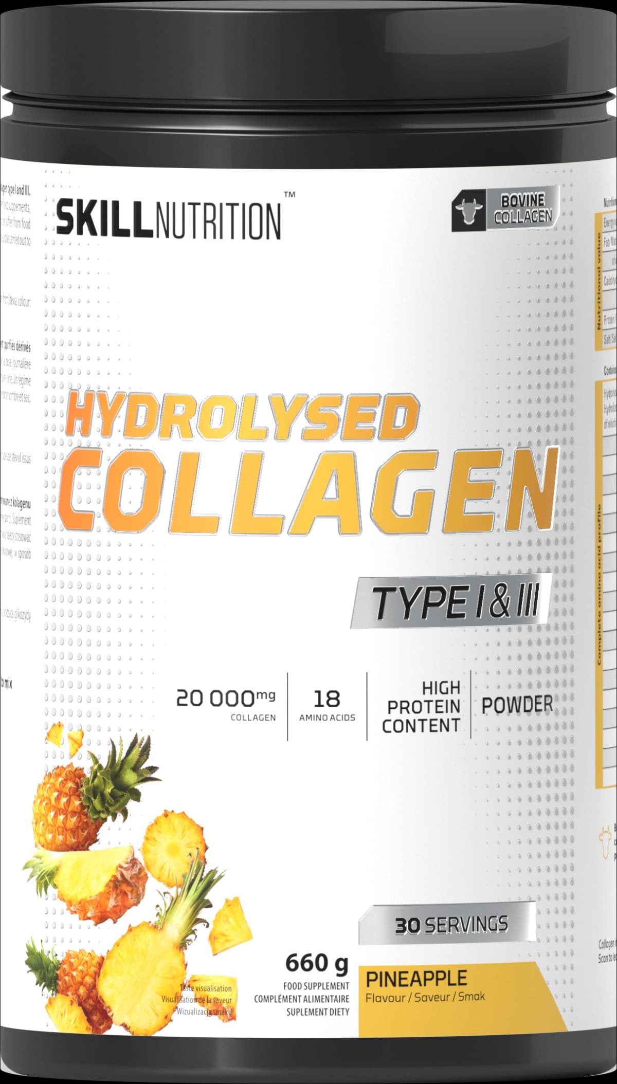Skill Nutrition - Hydrolyzed Collagen Type I & III – Skill Nutrition förpackning