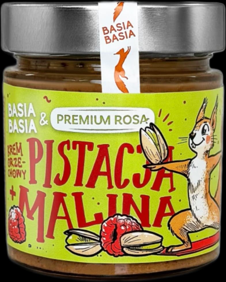 Basia Basia - Premium Rosa Nut Cream – Basia Basia förpackning