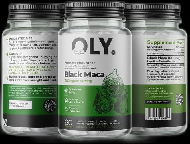 Oly - Black Maca - 500mg - 60 vcaps