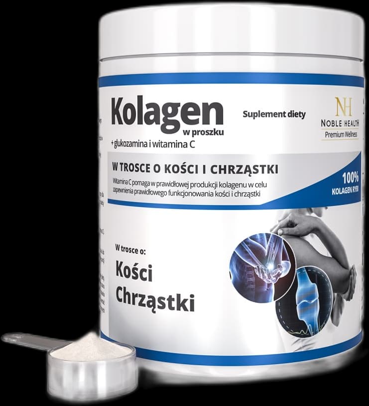 Noble Health - Collagen Powder with Glucosamine and Vitamin C – Noble Health förpackning