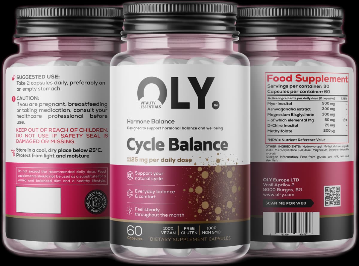 Oly - Cycle Balance - 1125 mg, 60 vegetabiliska kapslar