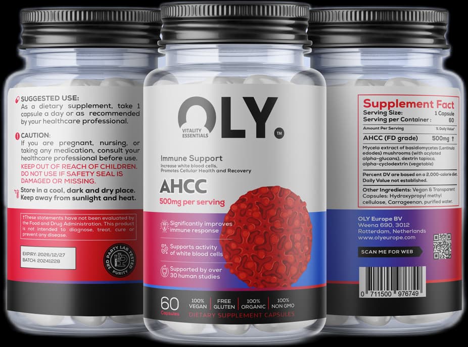 Oly - AHCC - 500mg - 60 vcaps